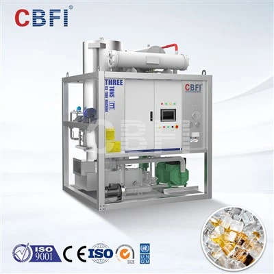 Giải pháp tùy chỉnh để bảo quản hải sản lâu dài-với máy làm đá ống 3 tấn/5 tấn