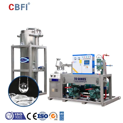 Máy làm đá ống cắt phẳng rắn công nghiệp
